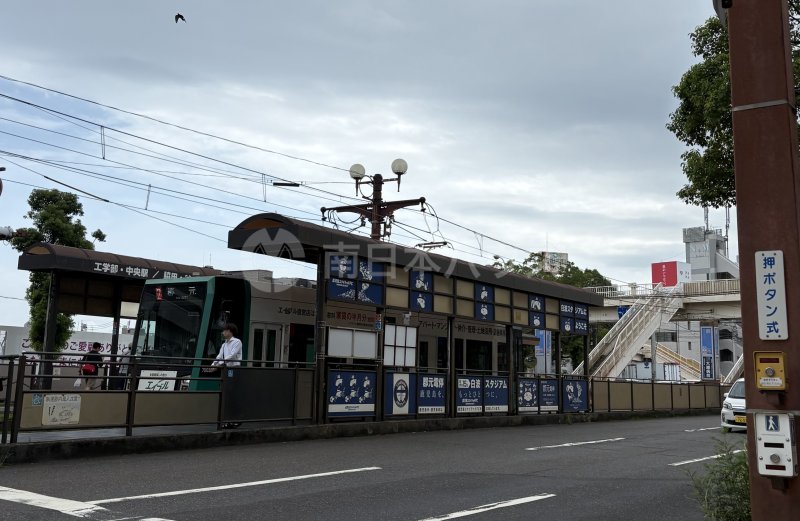 市電 郡元電停(市電1,2系統)
